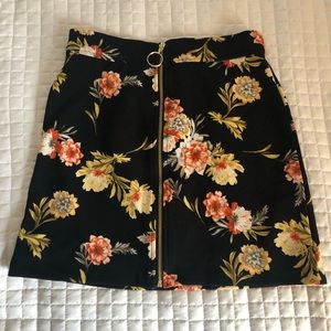 INC International Concepts Floral Mini Skirt S